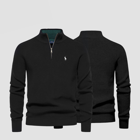 Men's Zip Neck Knit Sweater