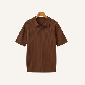 Camisa Polo Canelada Premium Sollome marrom