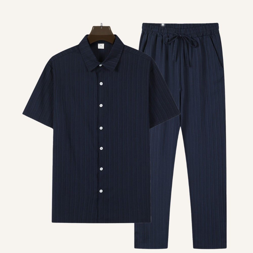 Conjunto Masculino Old Money Kendal Azul Escuro 1