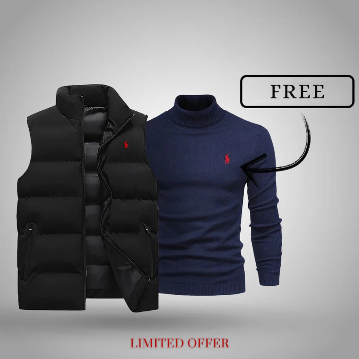 Men's Aspen Vest + Free Jumper (Clearance)