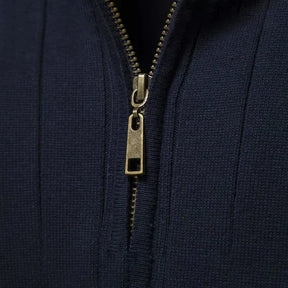Mens Quarterzip Sweater - Verri Navy Blue 
