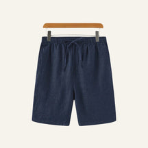Short Masculino de Linho Old Money Milford Azul Marinho
