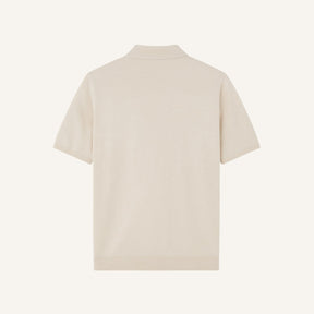 Striped Knit Polo Shirt - Montelle