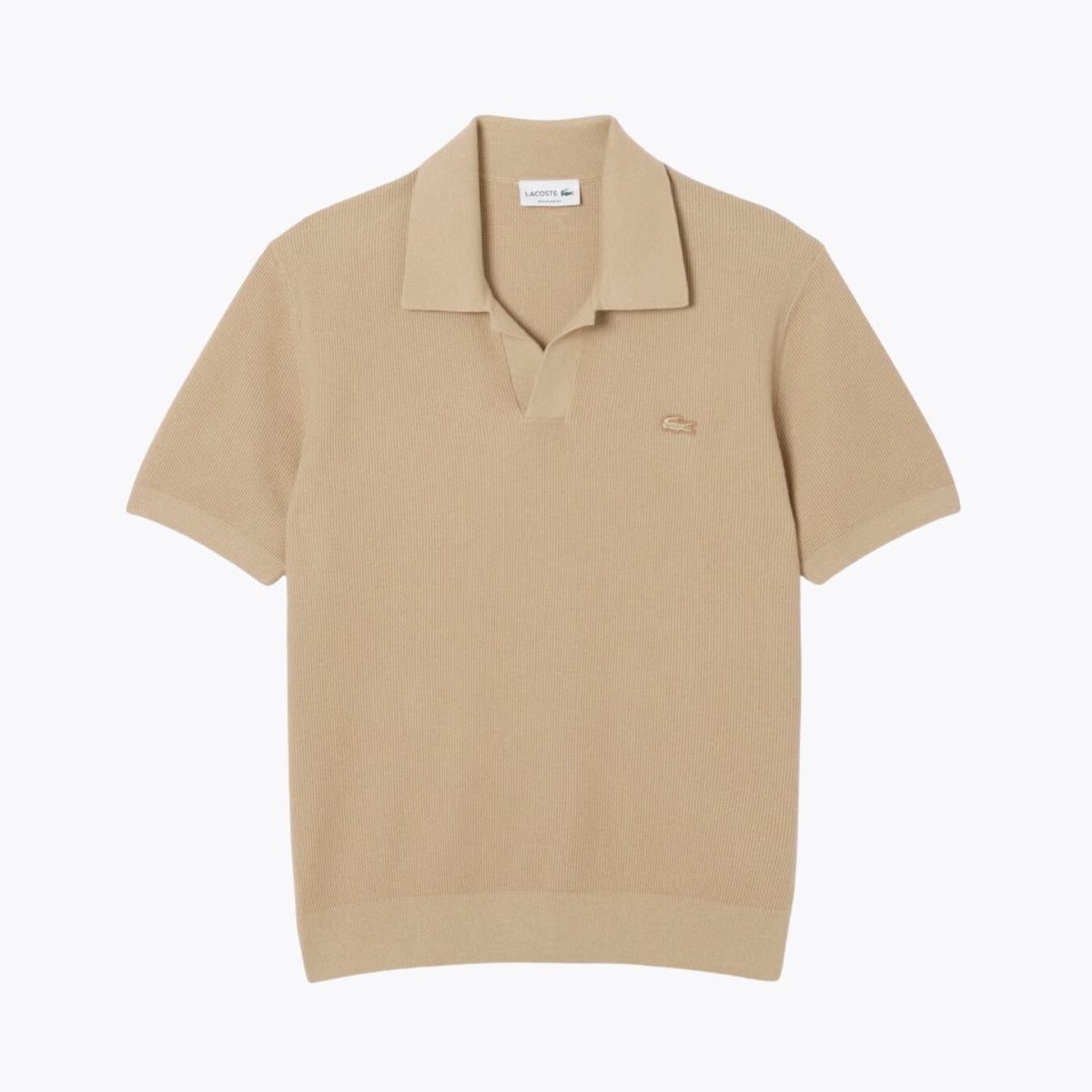 LC Cotton Blend Open Polo Collar Sweater